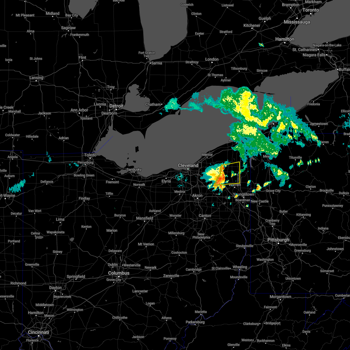 Interactive Hail Maps Hail Map for West Farmington, OH