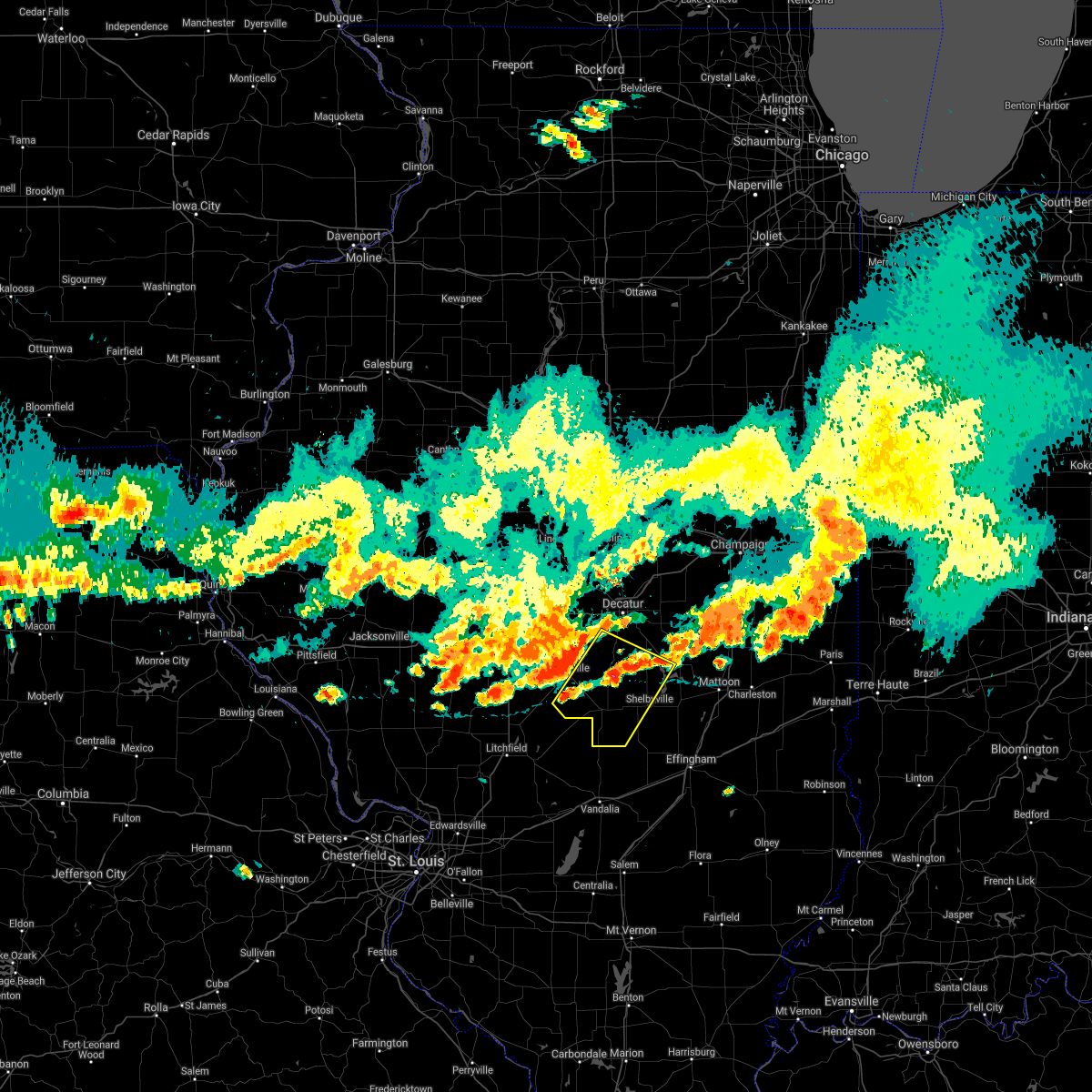 Interactive Hail Maps Hail Map for Stonington, IL