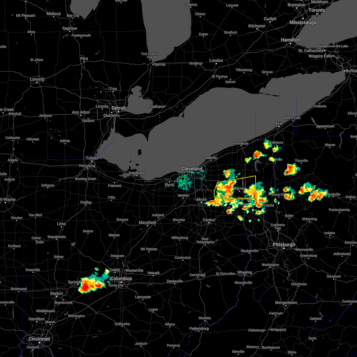 Interactive Hail Maps Hail Map for Ravenna, OH