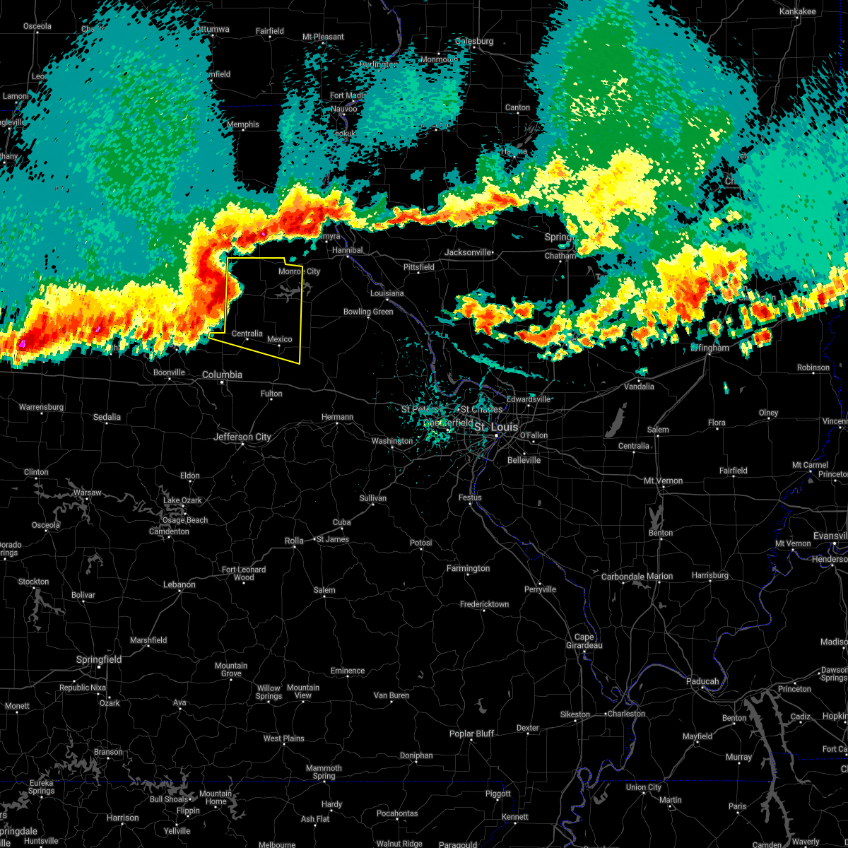 Interactive Hail Maps Hail Map for Sturgeon, MO
