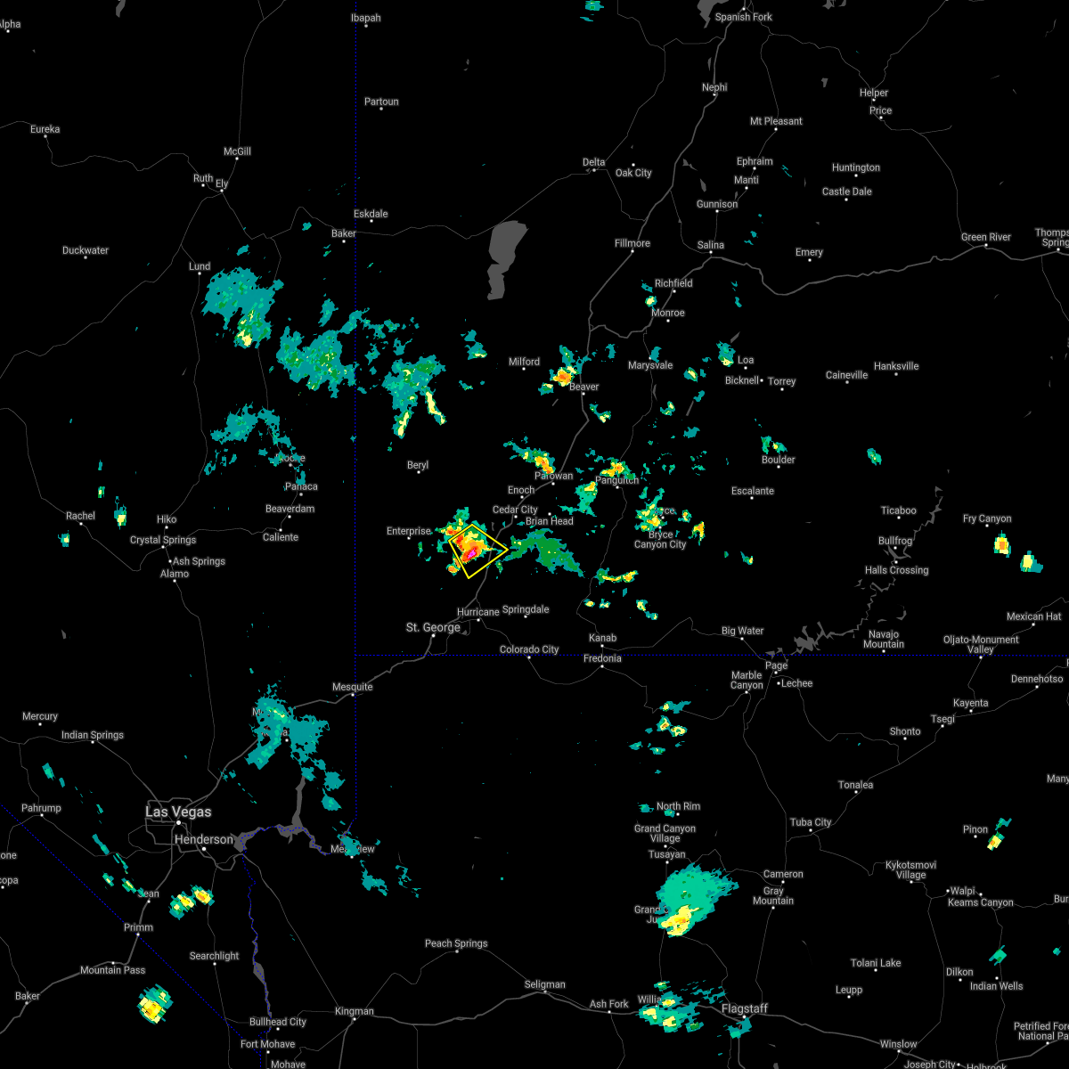Interactive Hail Maps Hail Map for Kanarraville, UT