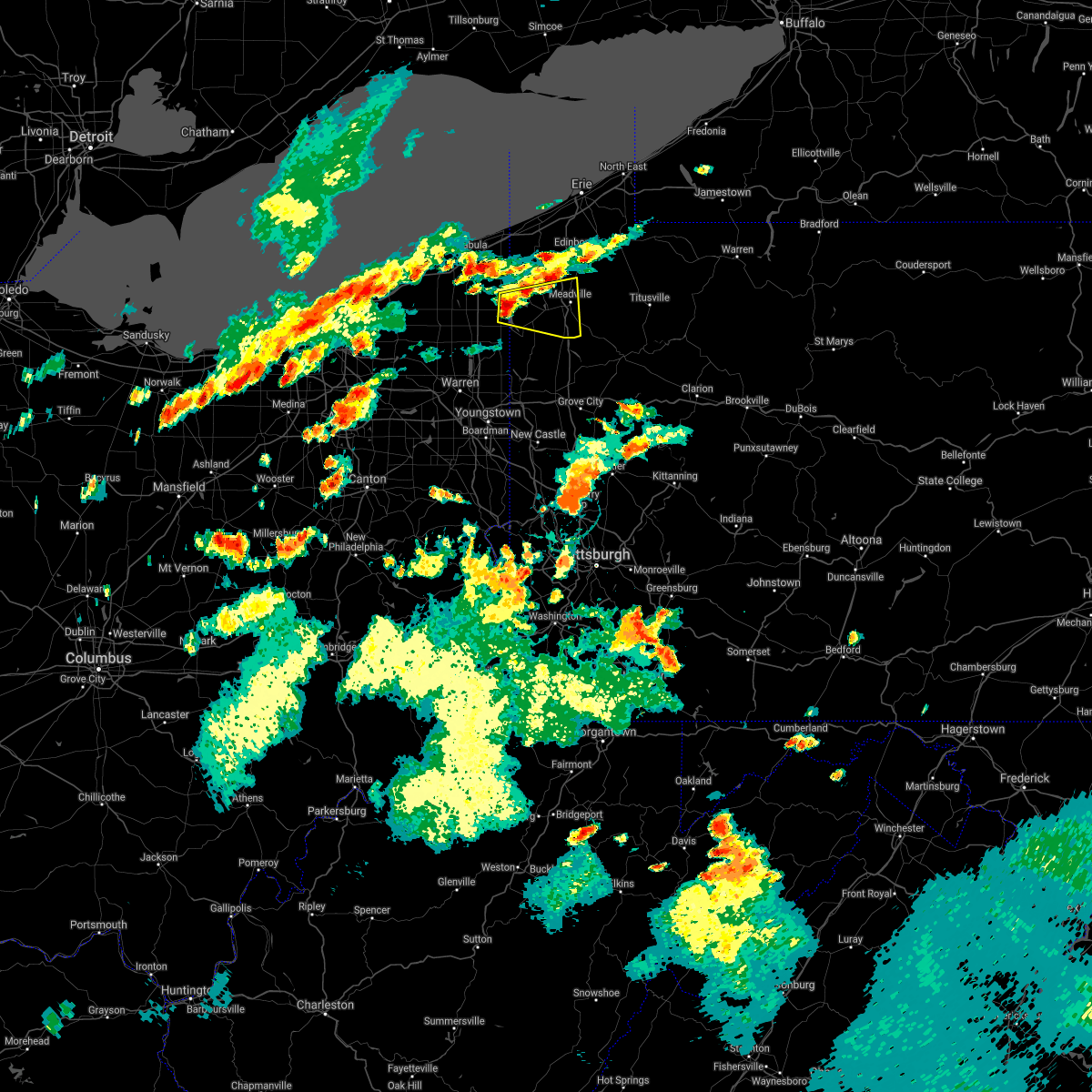 Interactive Hail Maps Hail Map for Linesville, PA