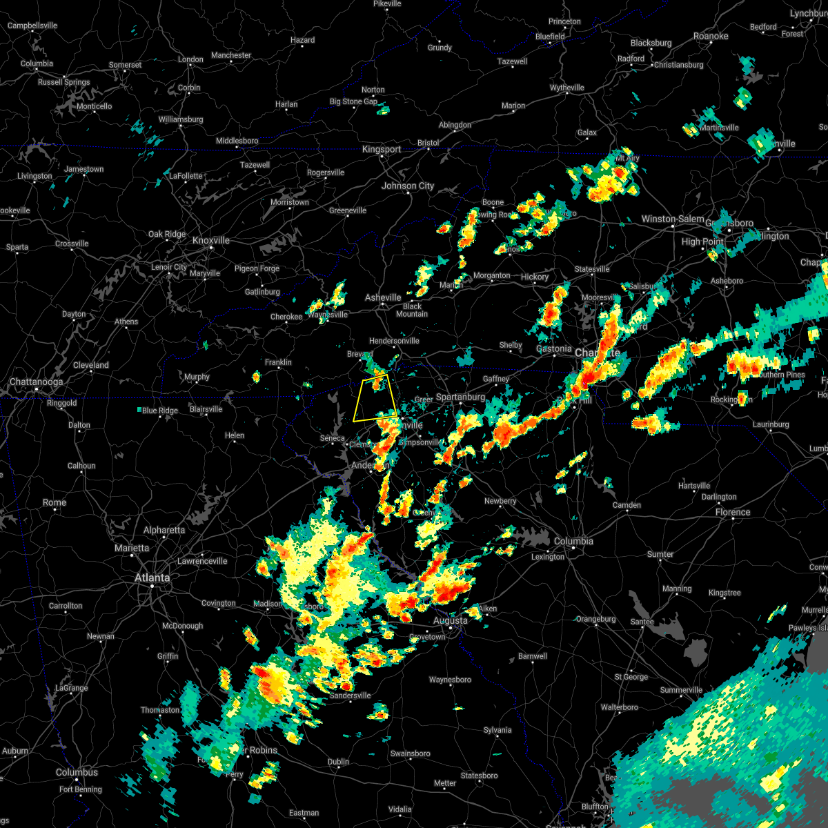 Interactive Hail Maps Hail Map for Easley, SC