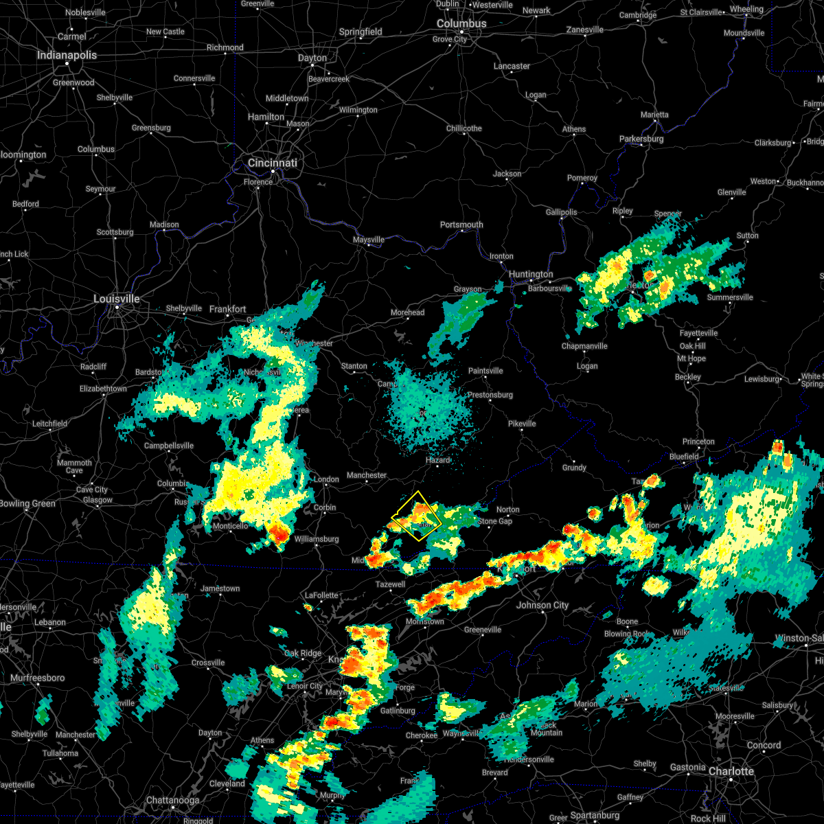 Interactive Hail Maps Hail Map for Evarts, KY