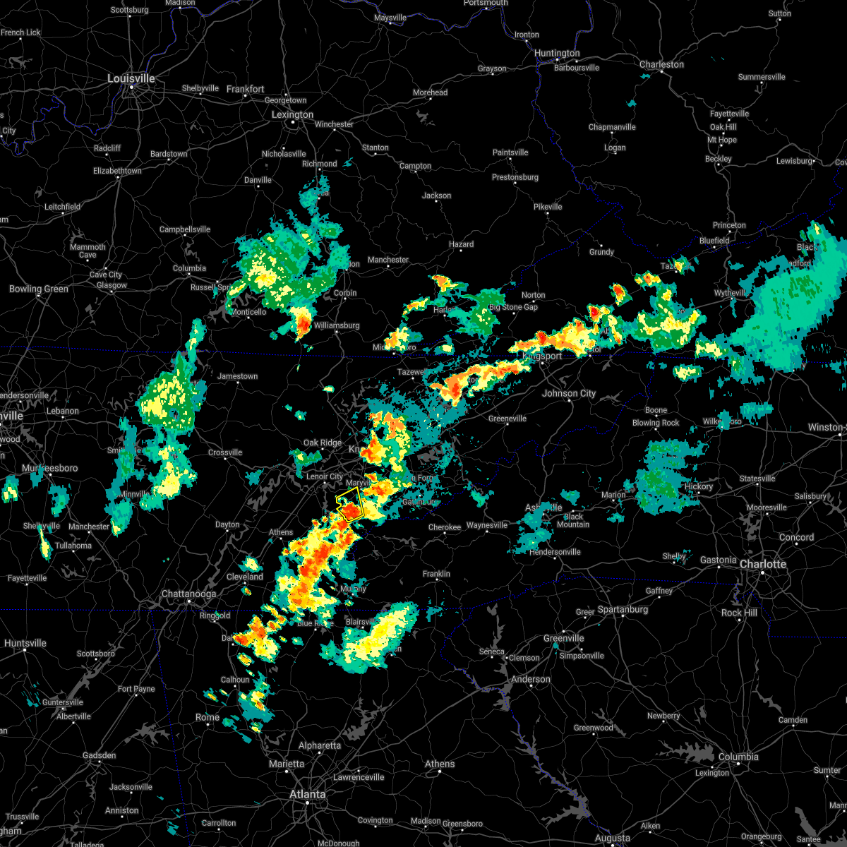 Interactive Hail Maps Hail Map for Greenback, TN