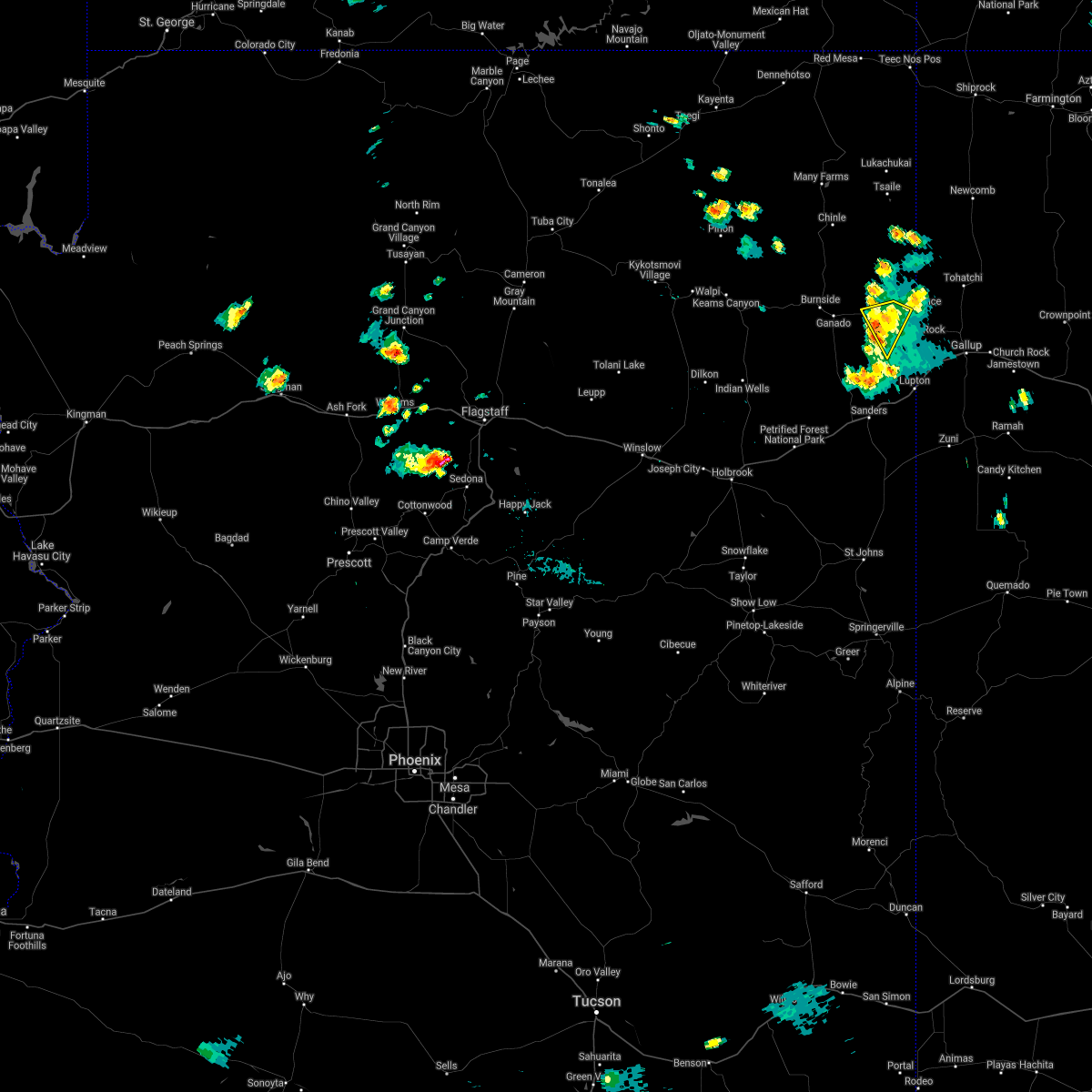 Interactive Hail Maps Hail Map for Fort Defiance, AZ