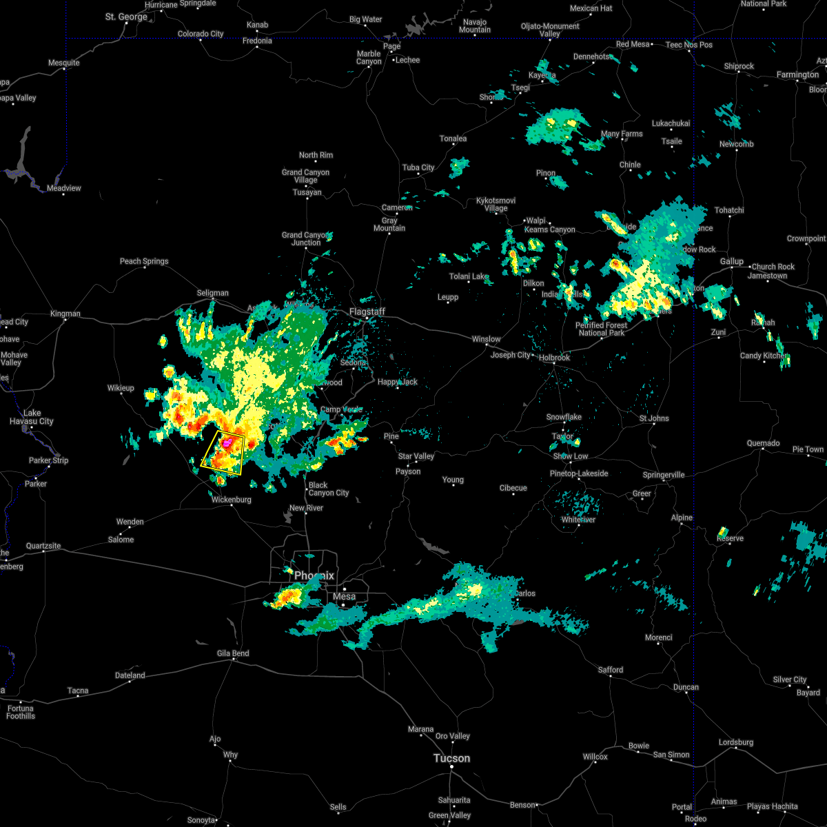 Interactive Hail Maps Hail Map for Yarnell, AZ