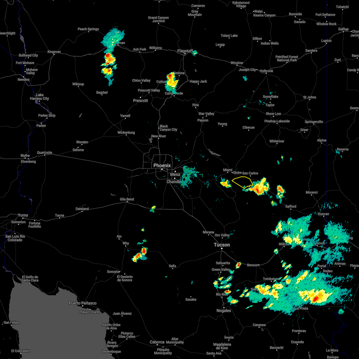 Interactive Hail Maps Hail Map for Peridot, AZ