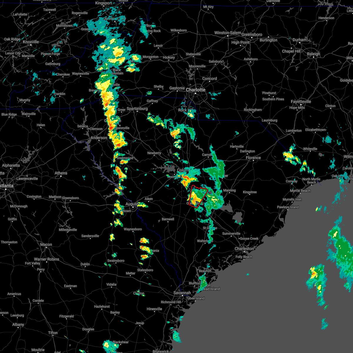 Interactive Hail Maps Hail Map for St. Matthews, SC