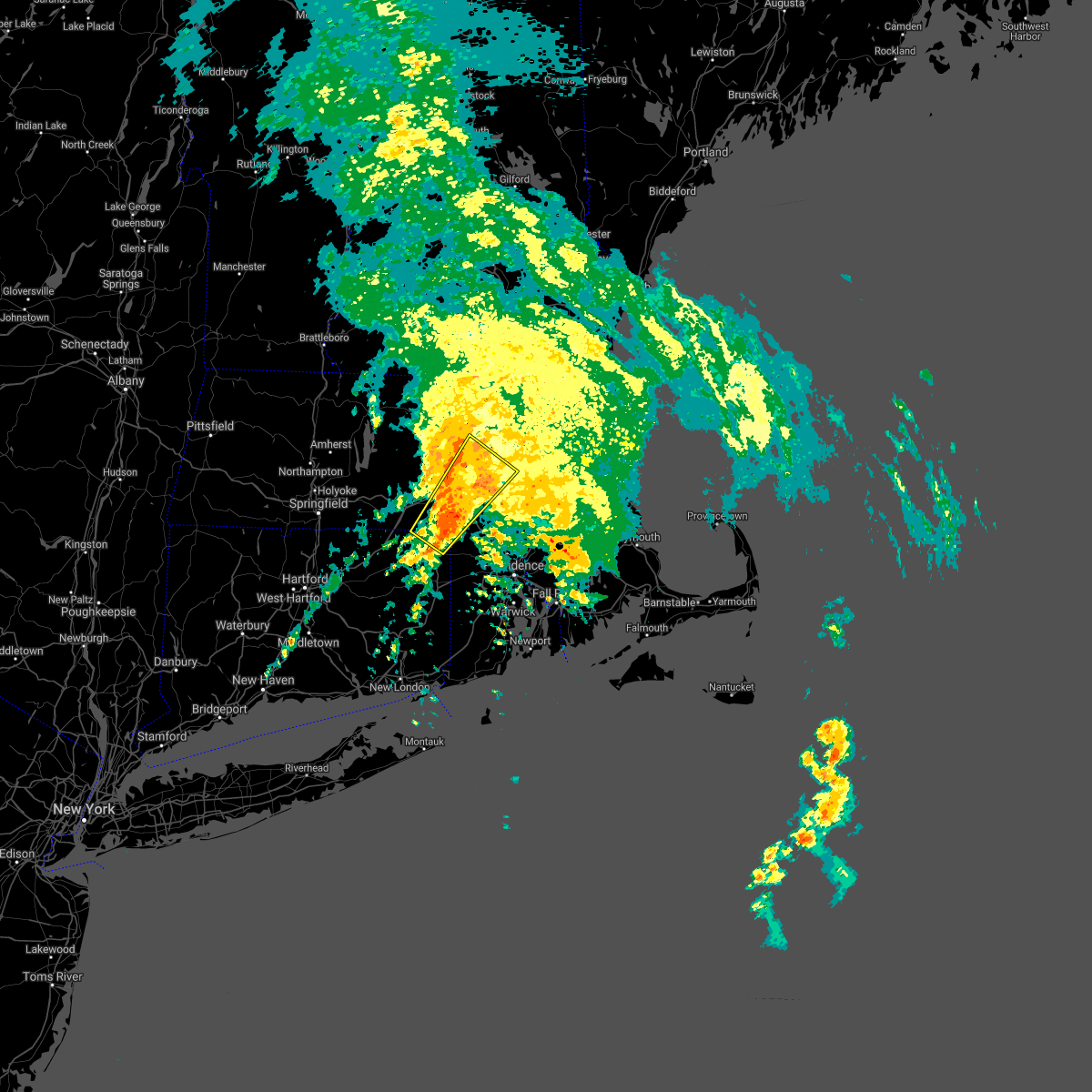 Interactive Hail Maps Hail Map for North Grosvenor Dale, CT