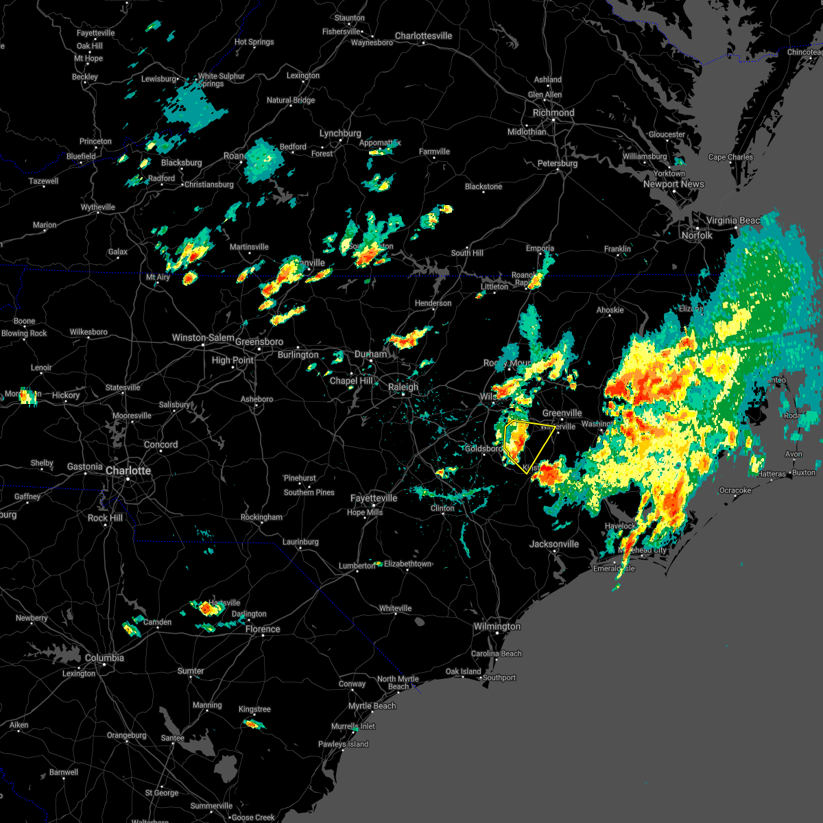 Interactive Hail Maps Hail Map for Bell Arthur, NC