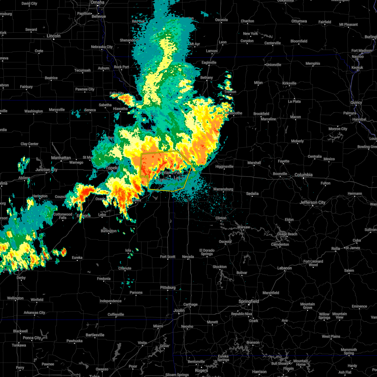 Interactive Hail Maps Hail Map for Overland Park, KS