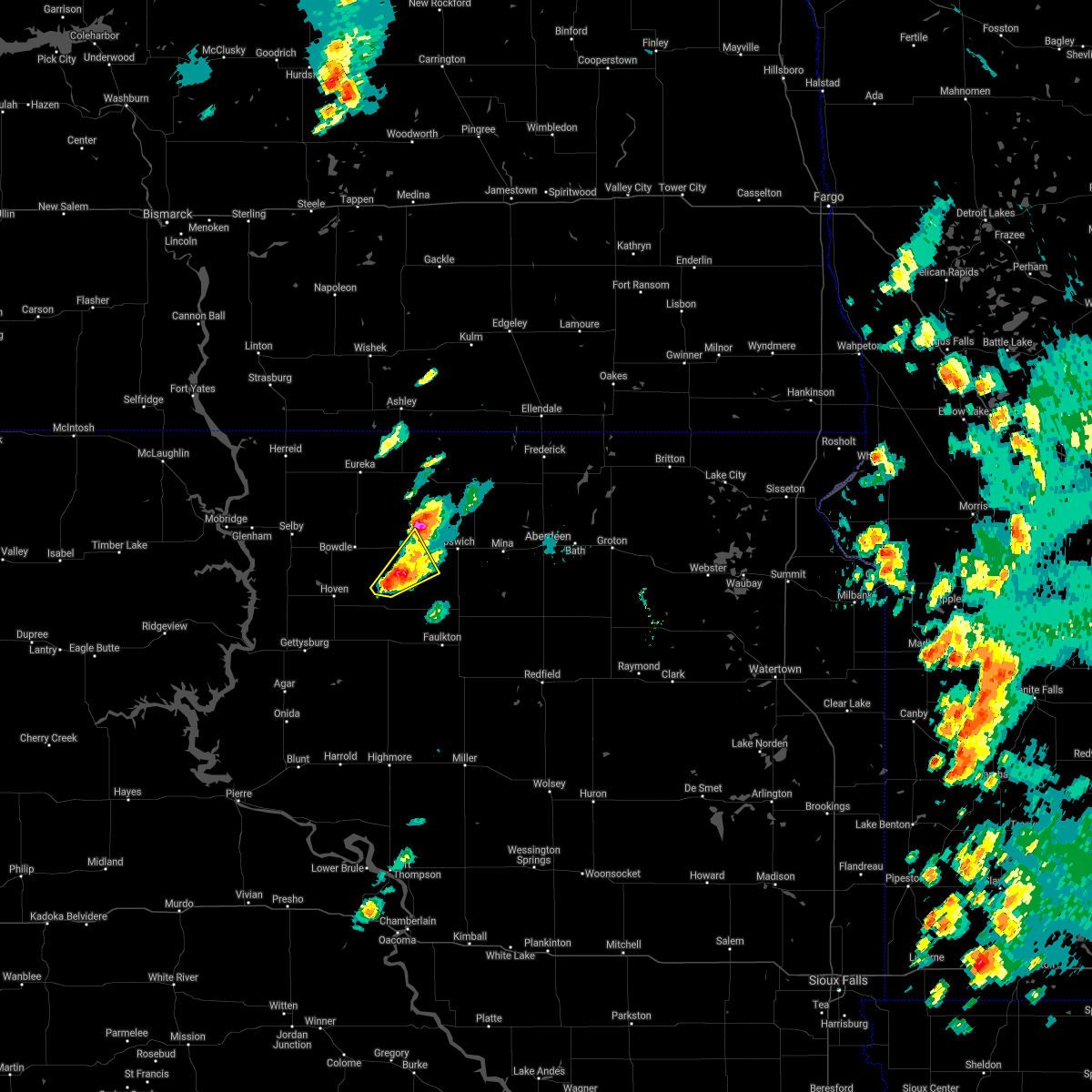 Interactive Hail Maps Hail Map for Roscoe, SD