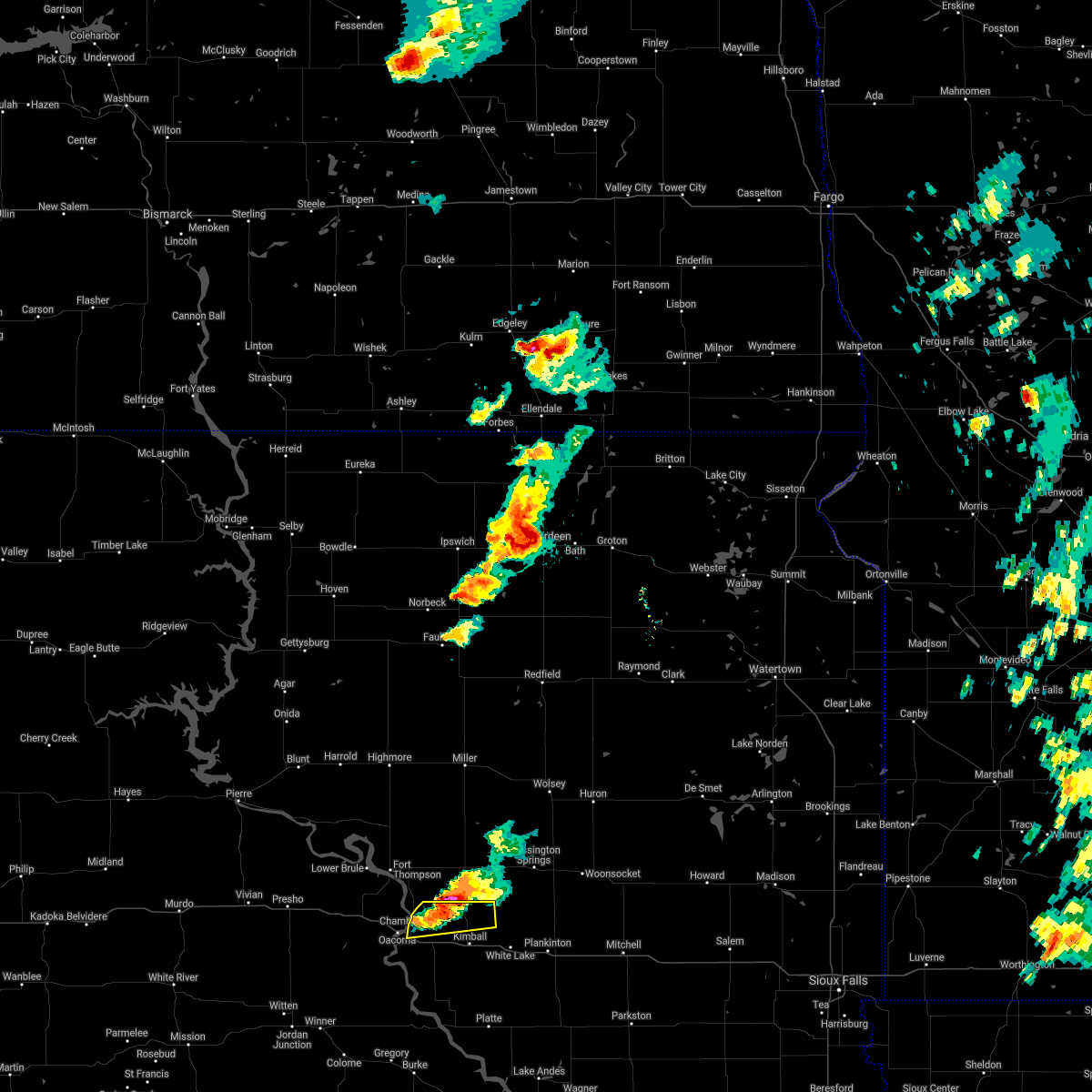 Interactive Hail Maps Hail Map for Pukwana, SD