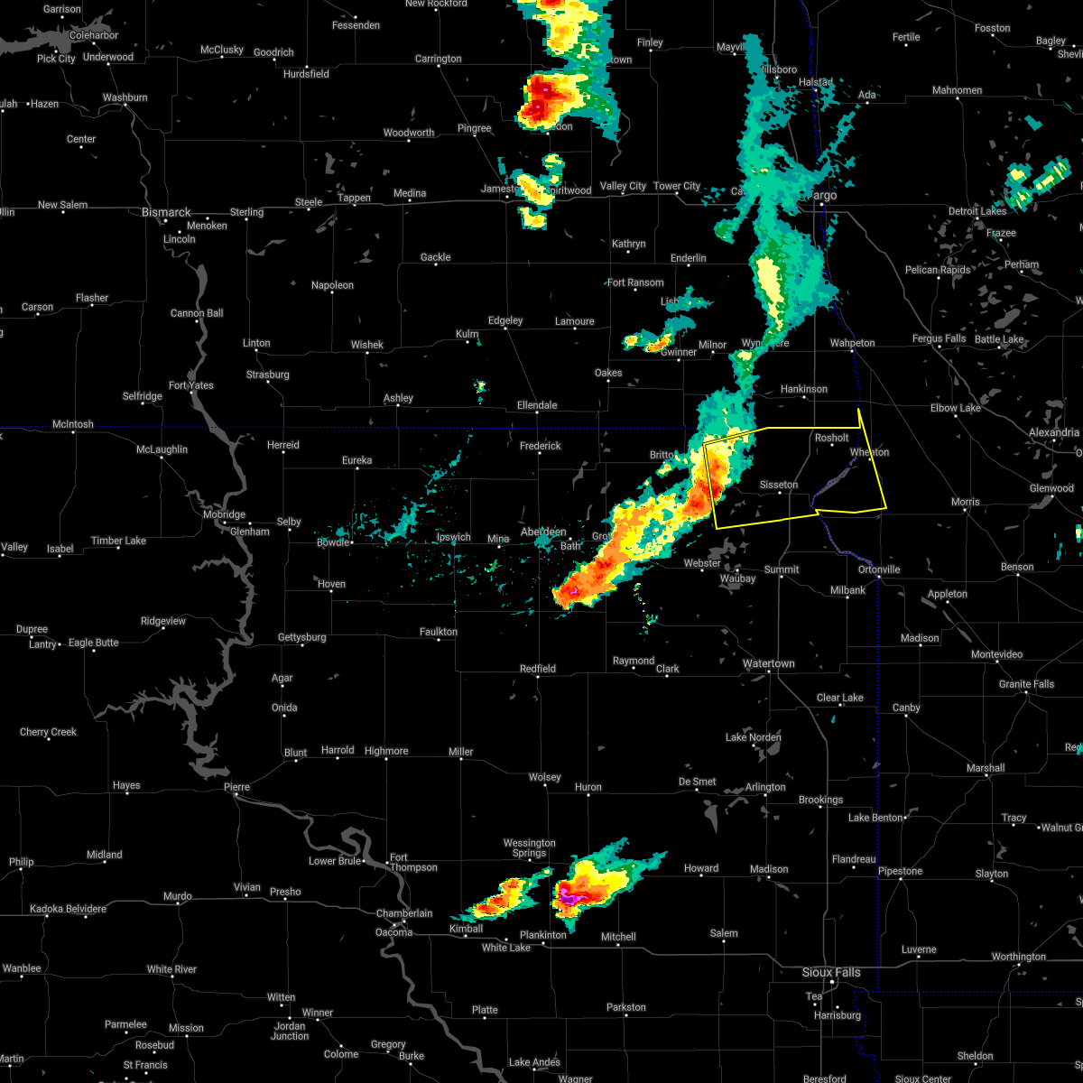 Interactive Hail Maps Hail Map for Sisseton, SD