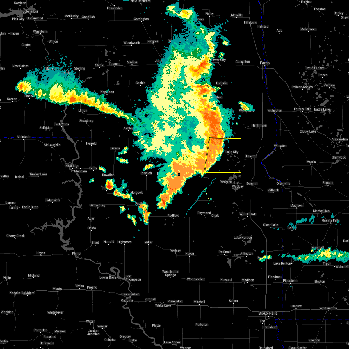 Interactive Hail Maps Hail Map for Langford, SD