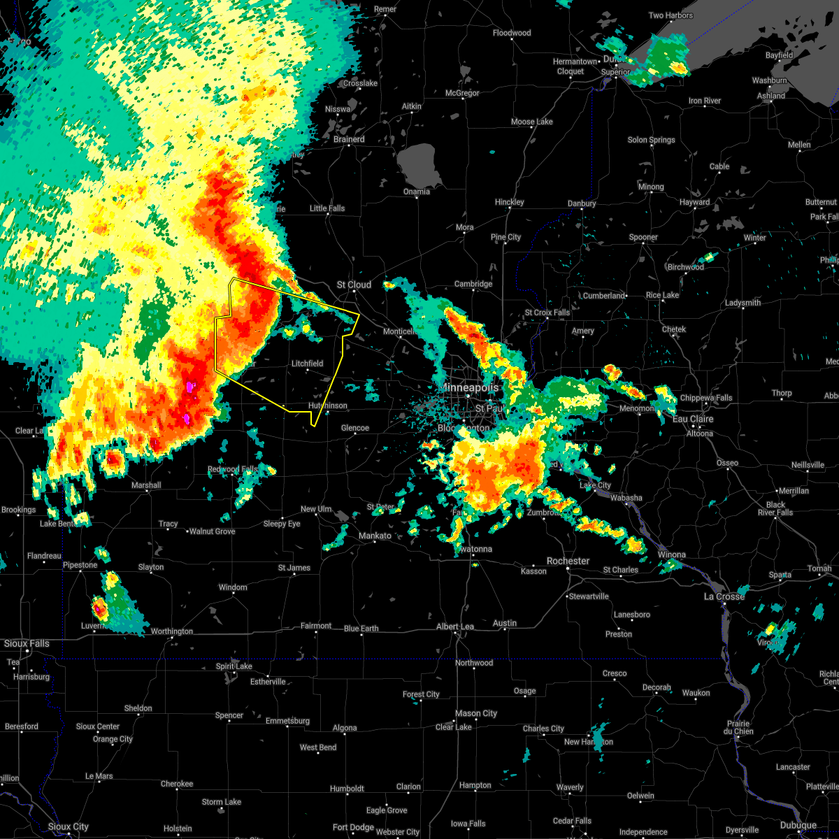Interactive Hail Maps Hail Map for Paynesville, MN