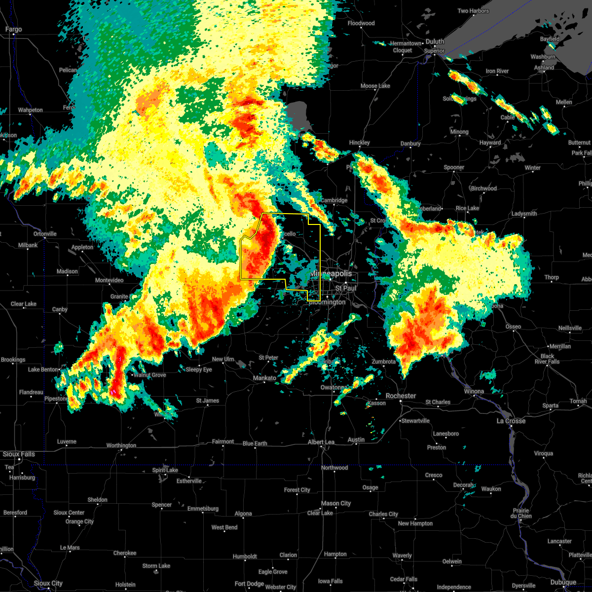 Interactive Hail Maps Hail Map for Andover, MN