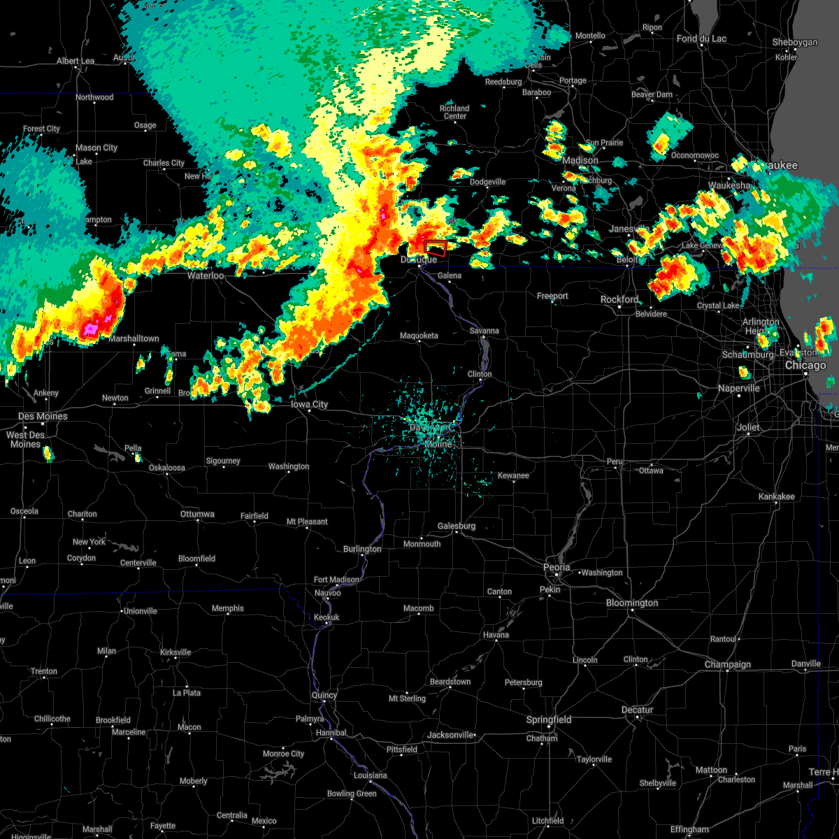 Interactive Hail Maps Hail Map for Dickeyville, WI
