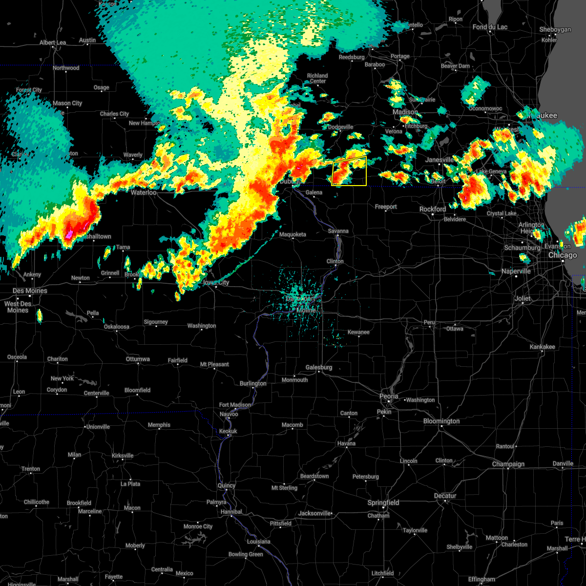 Interactive Hail Maps Hail Map for Shullsburg, WI
