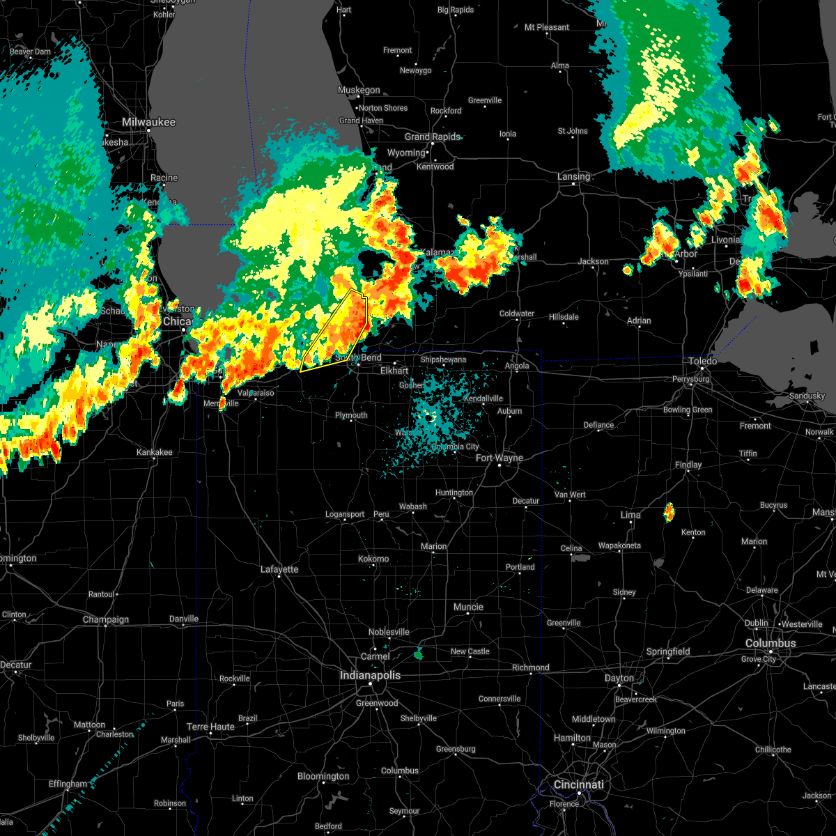 Interactive Hail Maps Hail Map for Berrien Springs, MI