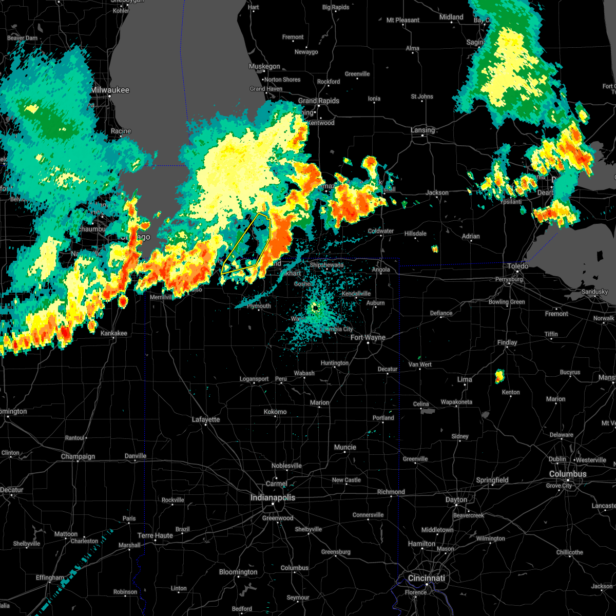 Interactive Hail Maps Hail Map for La Porte, IN