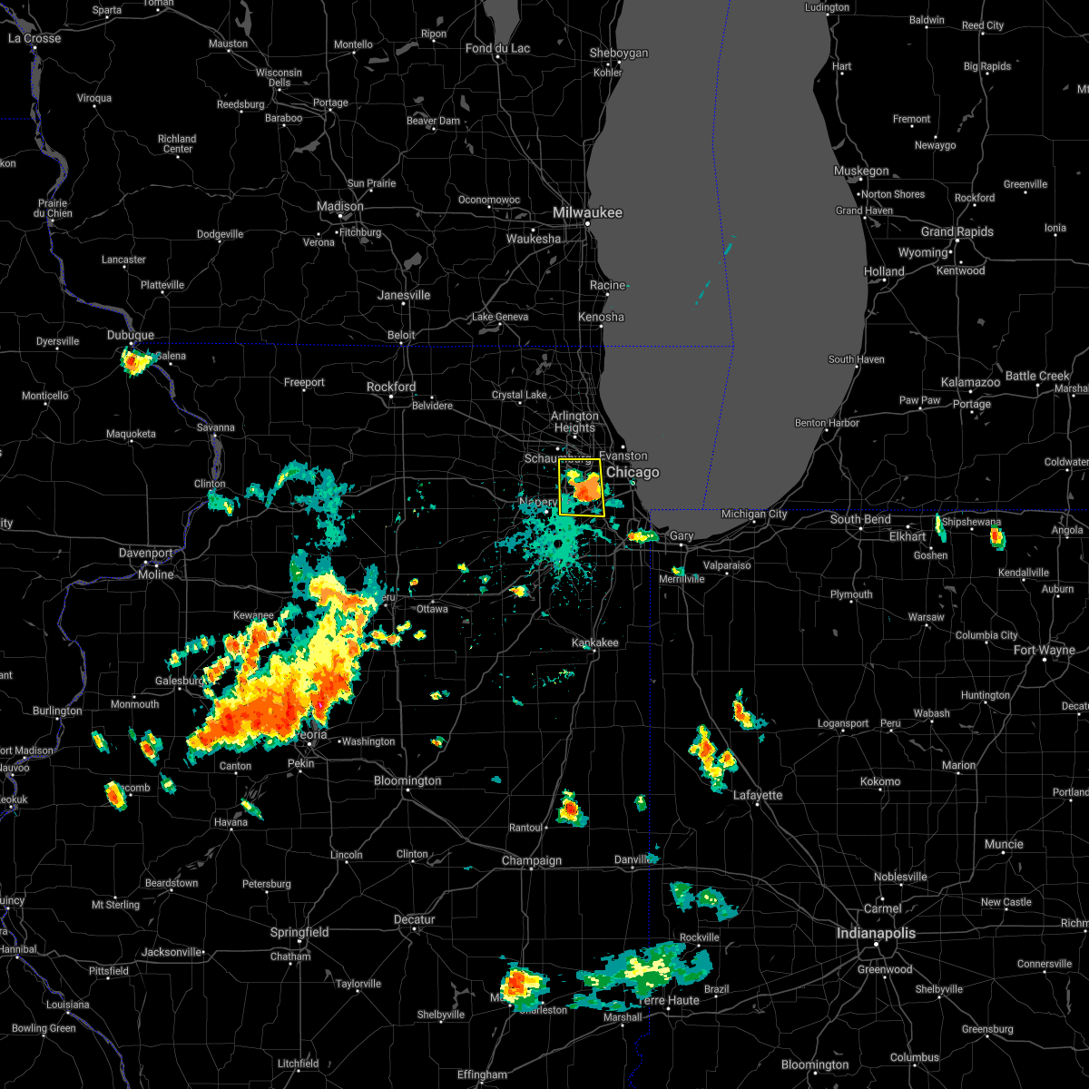 Interactive Hail Maps Hail Map for Chicago, IL