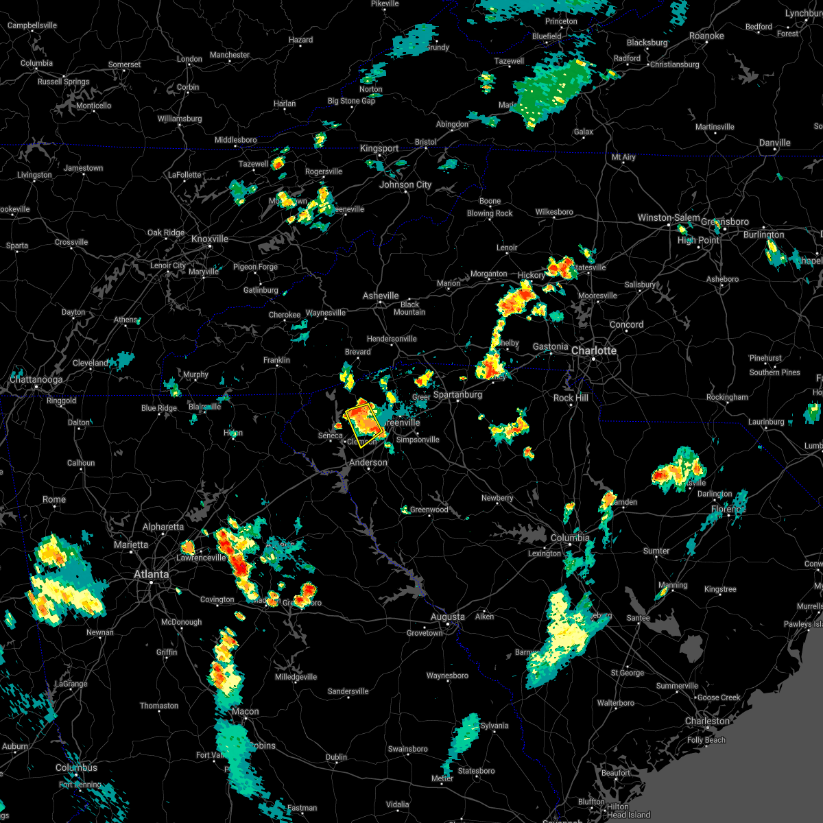 Interactive Hail Maps Hail Map for Six Mile, SC