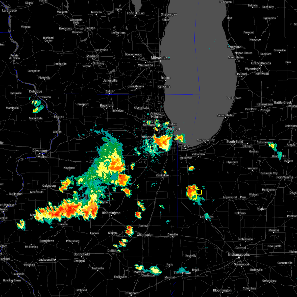 Interactive Hail Maps Hail Map for Remington, IN