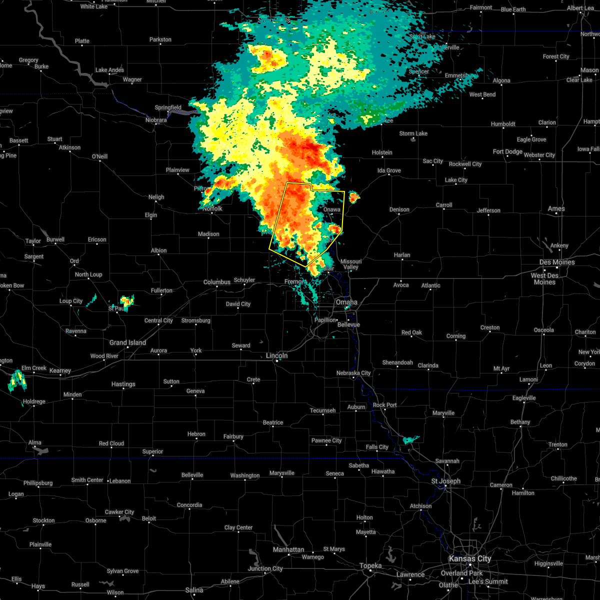 Hail Map for Onawa, IA Interactive Hail Maps