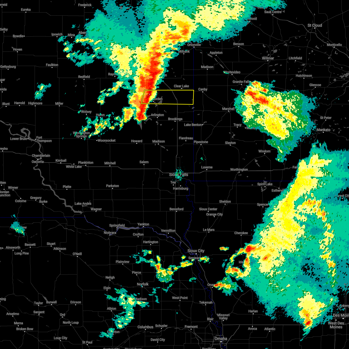 Interactive Hail Maps Hail Map for Lake Norden, SD