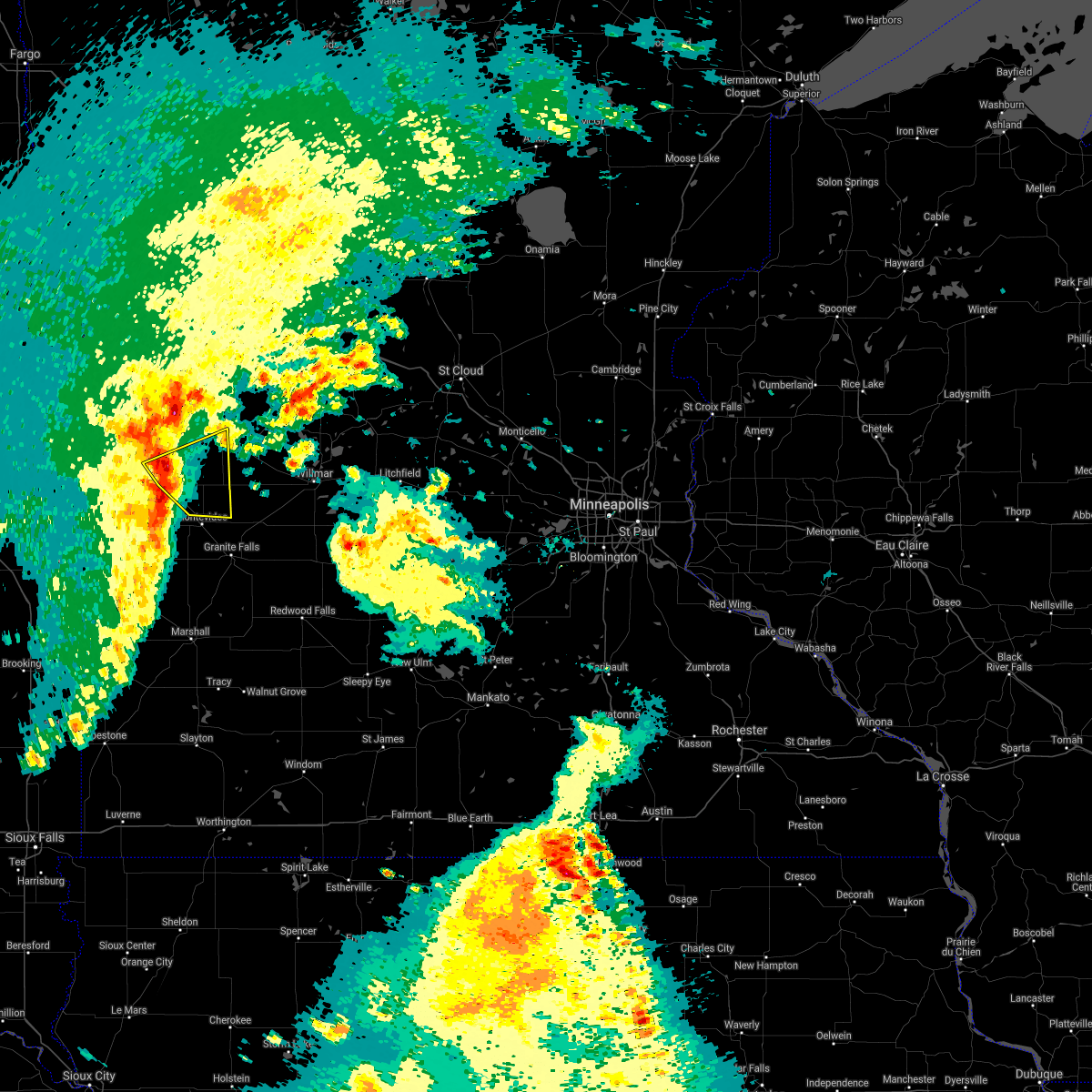 Interactive Hail Maps Hail Map for Benson, MN
