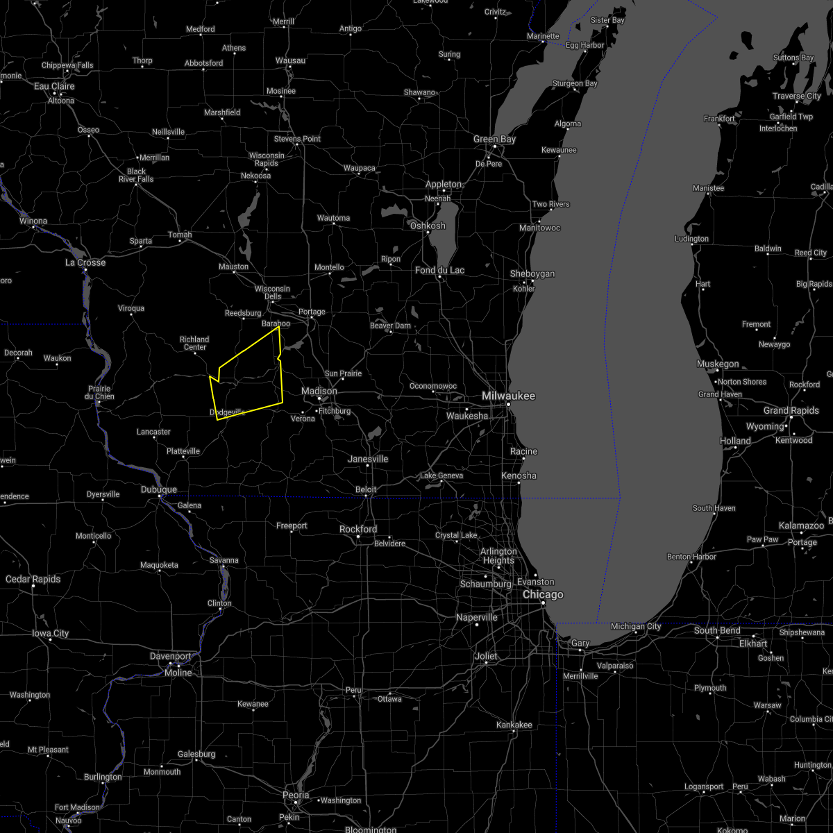 Interactive Hail Maps Hail Map for Prairie du Sac, WI
