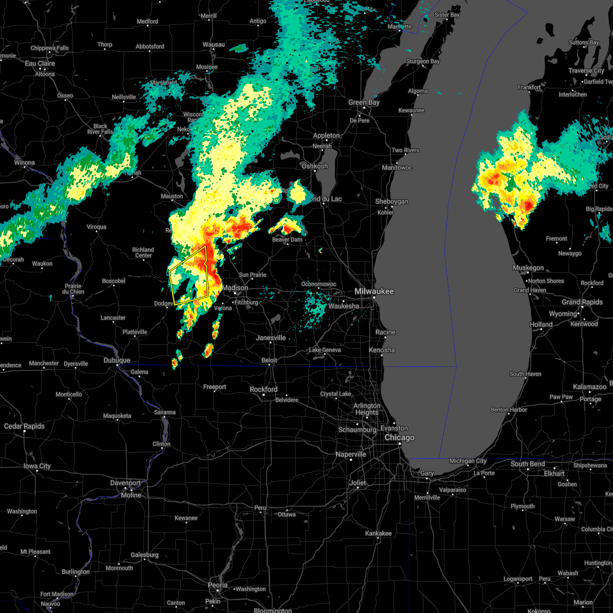 Interactive Hail Maps Hail Map for Barneveld, WI