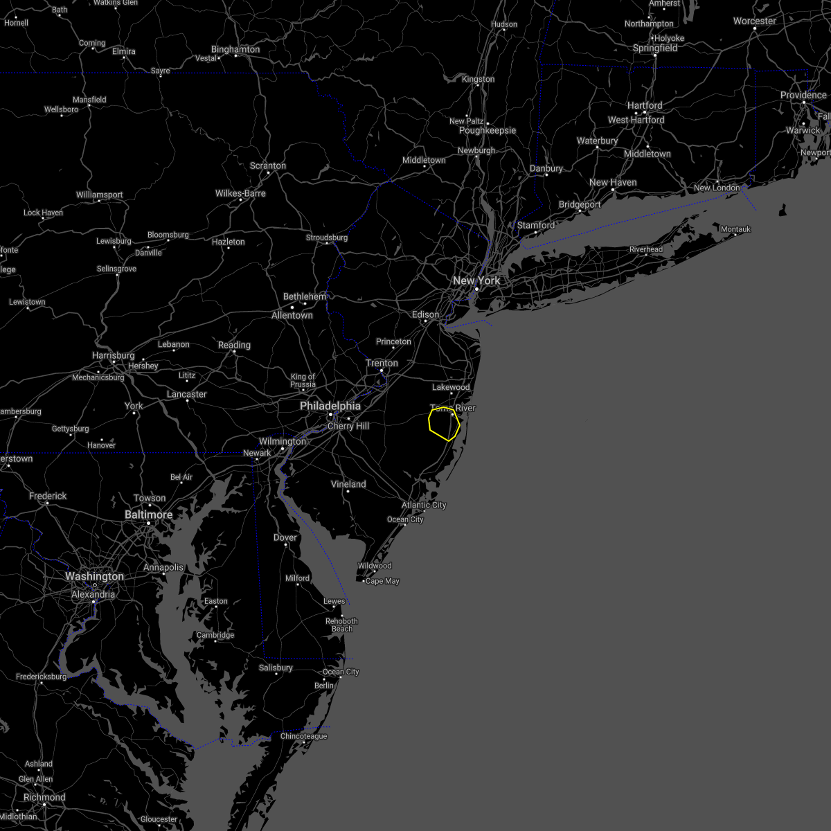 Interactive Hail Maps Hail Map for South Toms River, NJ