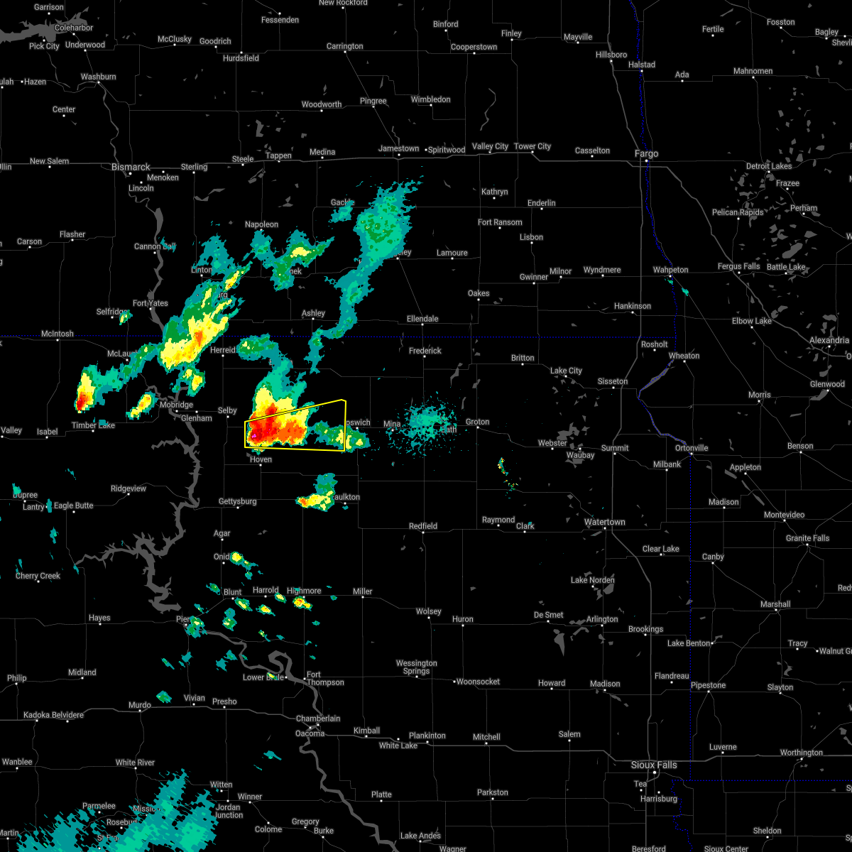 Interactive Hail Maps Hail Map for Roscoe, SD
