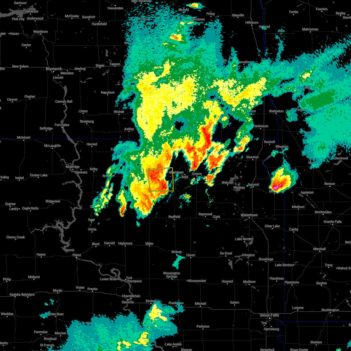 Interactive Hail Maps Hail Map for Mansfield, SD