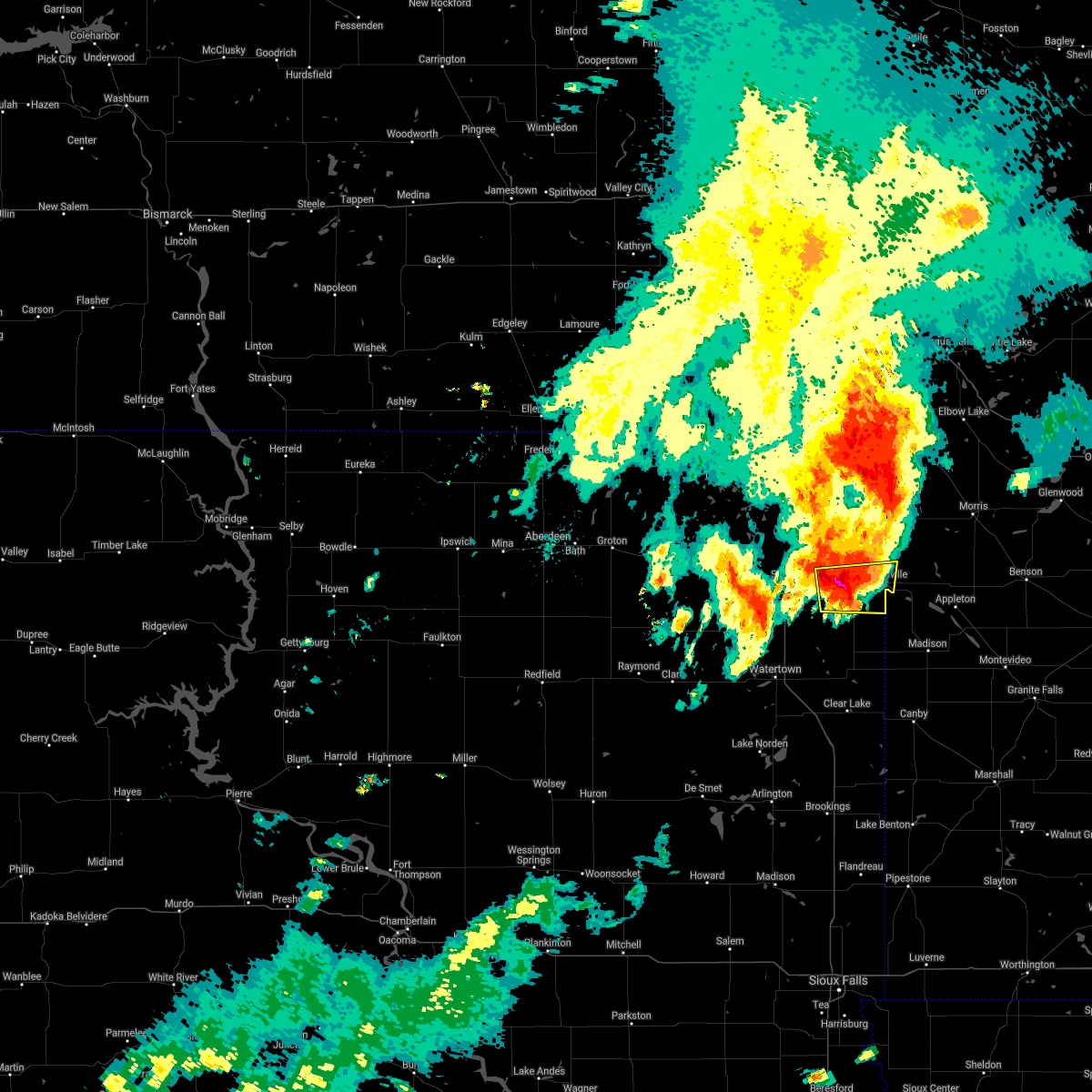 Interactive Hail Maps Hail Map for Milbank, SD