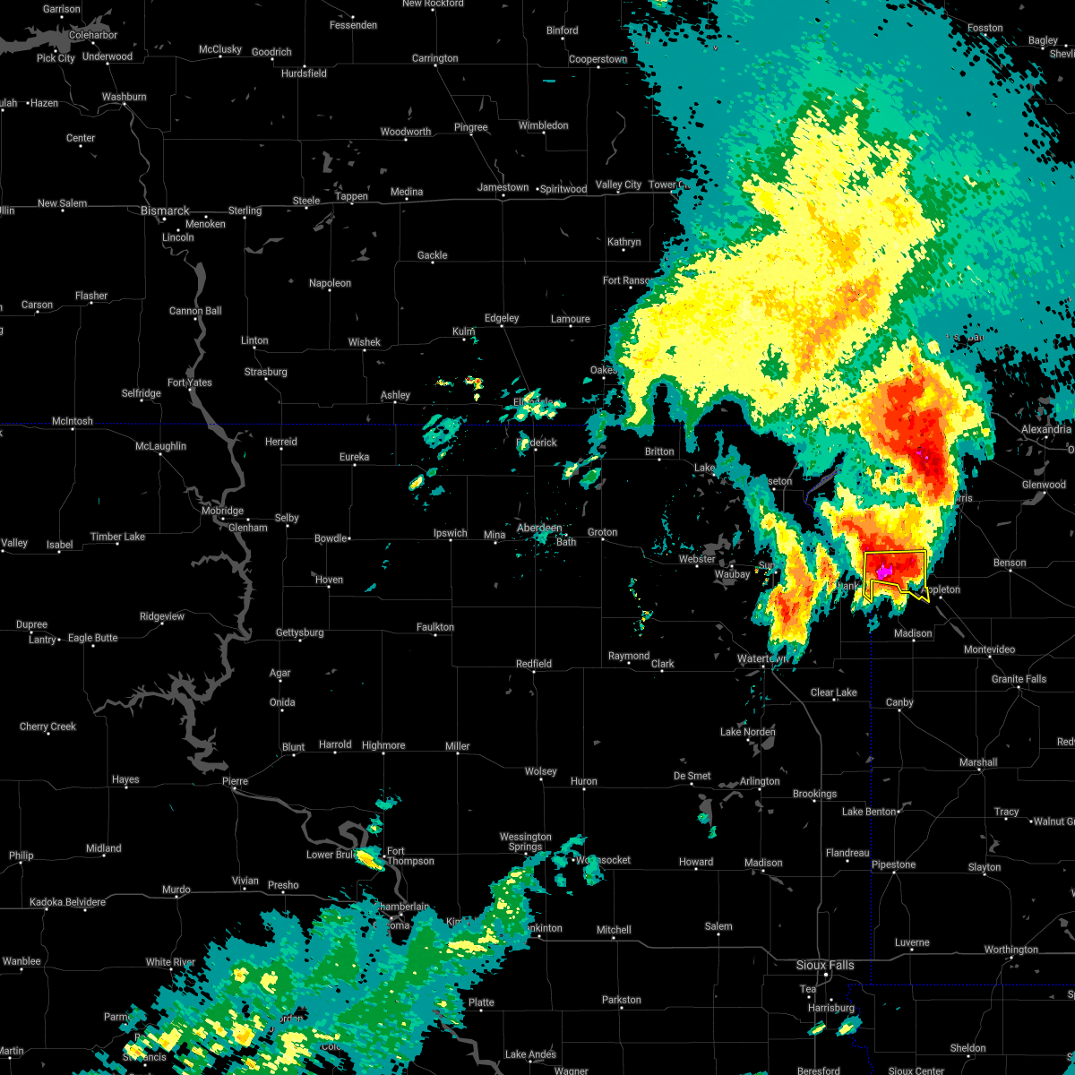 Interactive Hail Maps Hail Map for Ortonville, MN