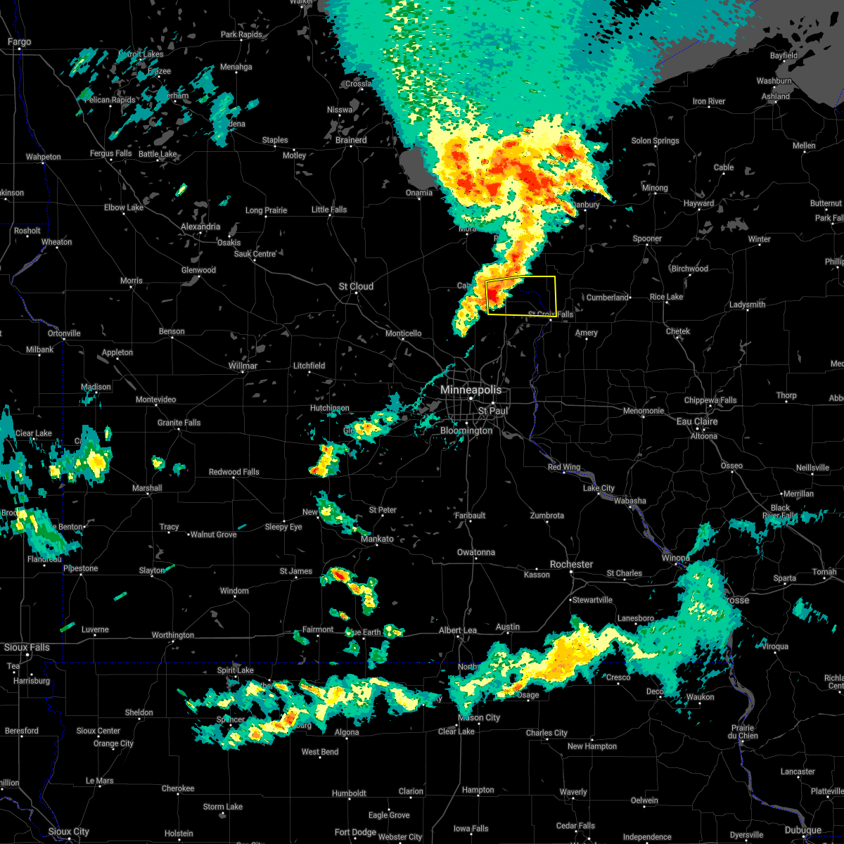 Interactive Hail Maps Hail Map for Harris, MN
