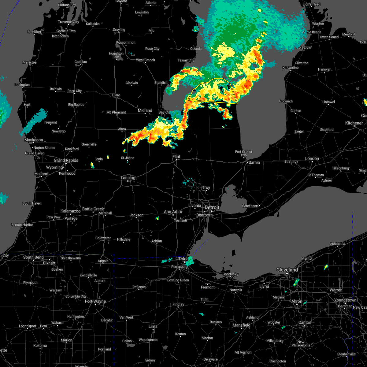 Interactive Hail Maps Hail Map for Caseville, MI