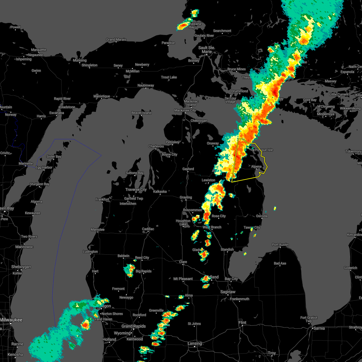 Interactive Hail Maps Hail Map for Alpena, MI