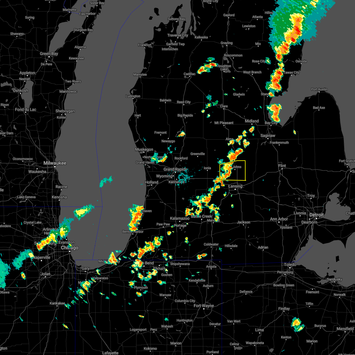 Interactive Hail Maps Hail Map for Fowler, MI