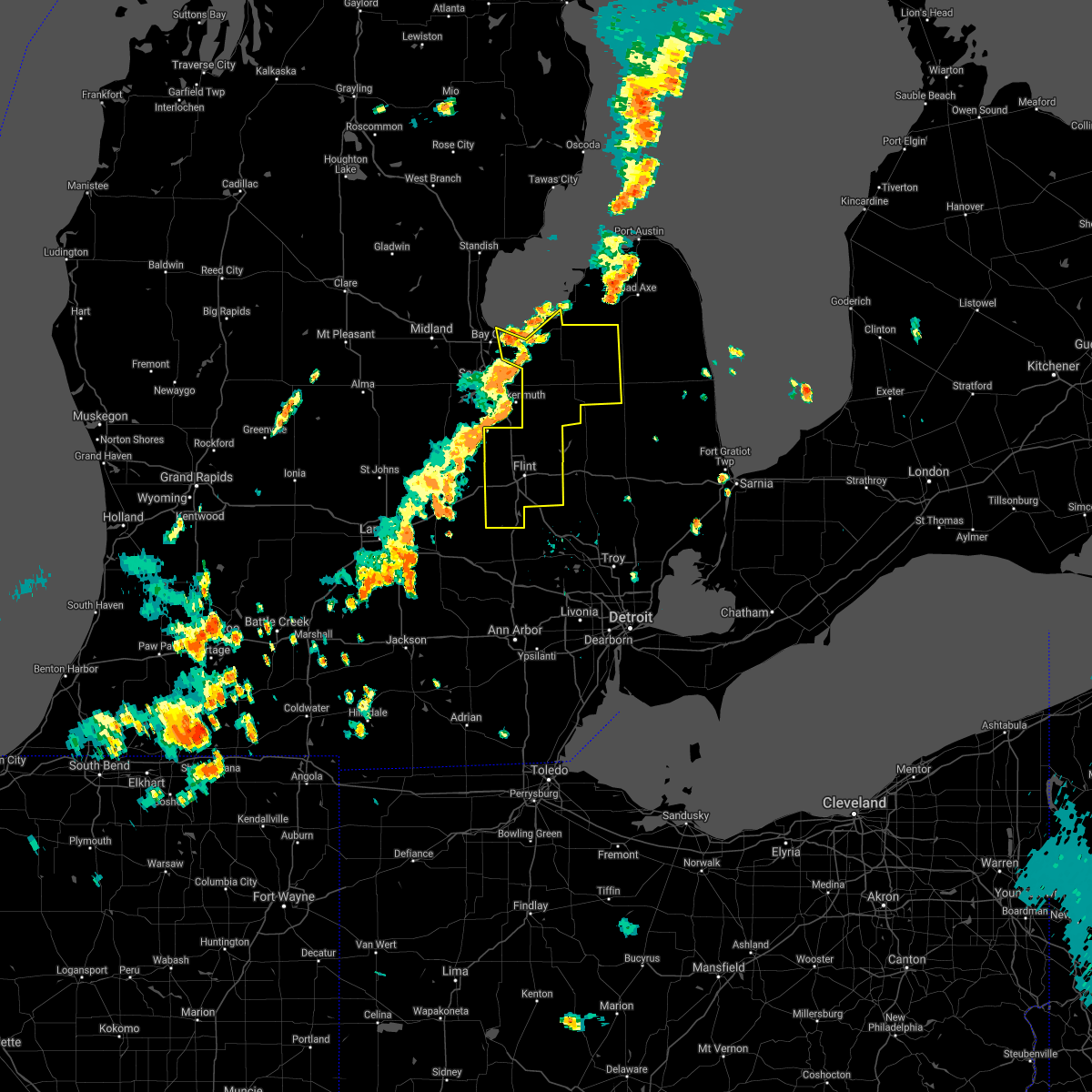 Interactive Hail Maps Hail Map for Goodrich, MI