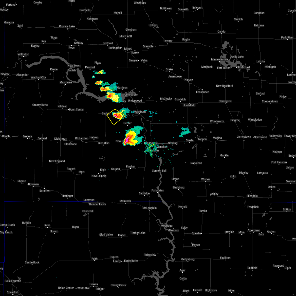 Interactive Hail Maps Hail Map for Hazen, ND