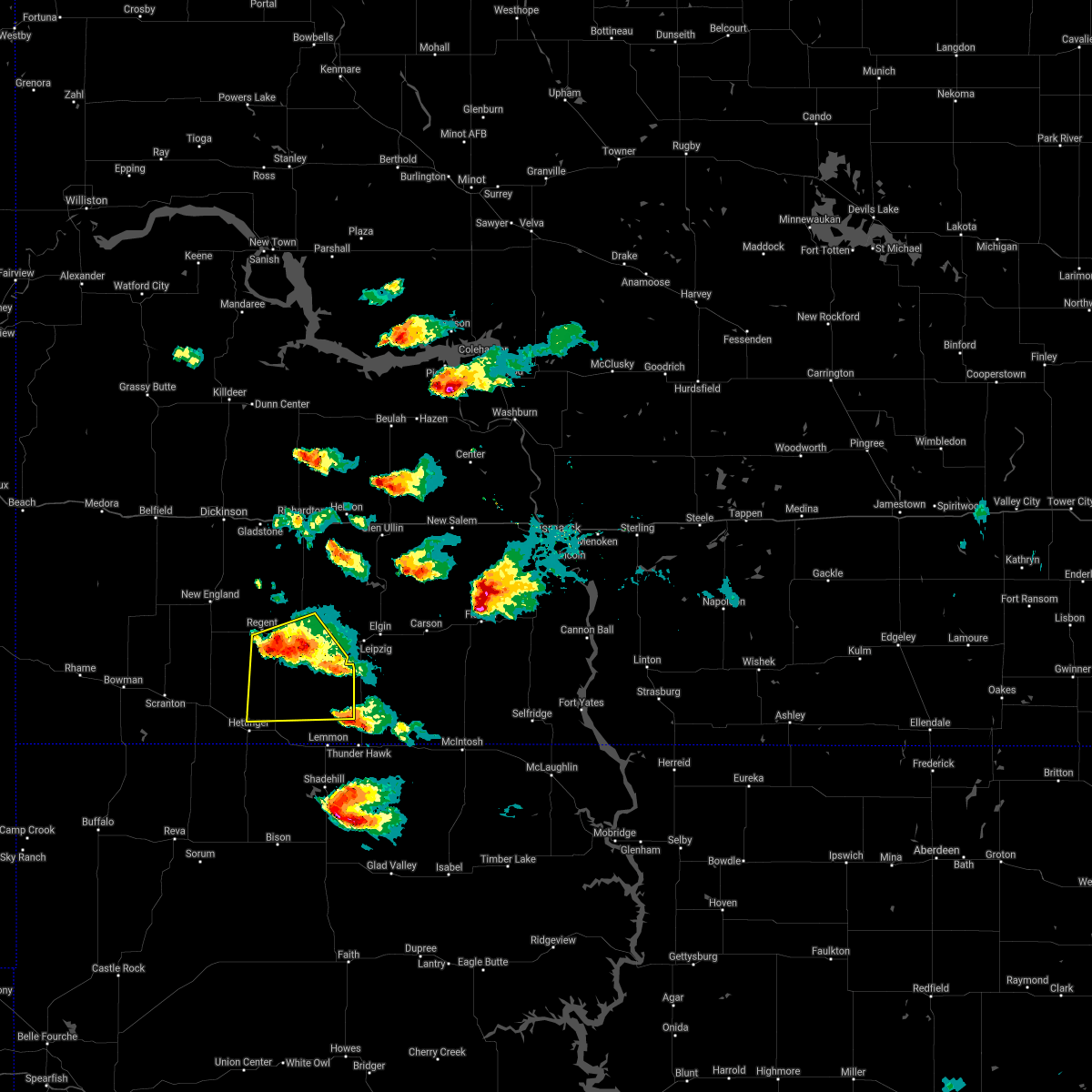 Interactive Hail Maps Hail Map for Mott, ND