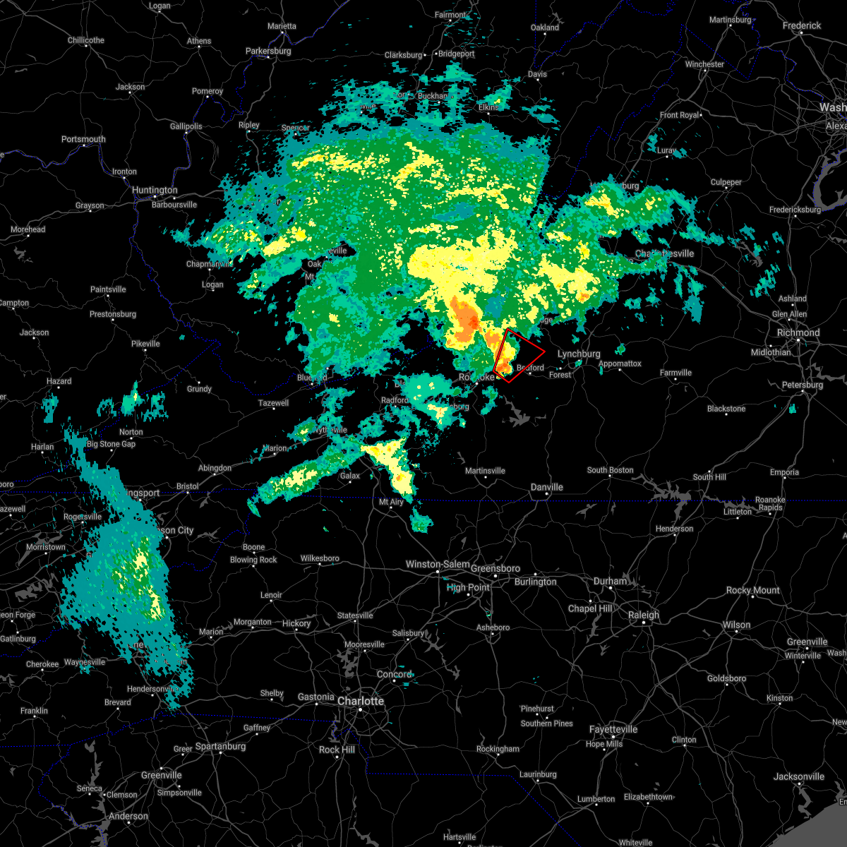 Interactive Hail Maps Hail Map for Montvale, VA