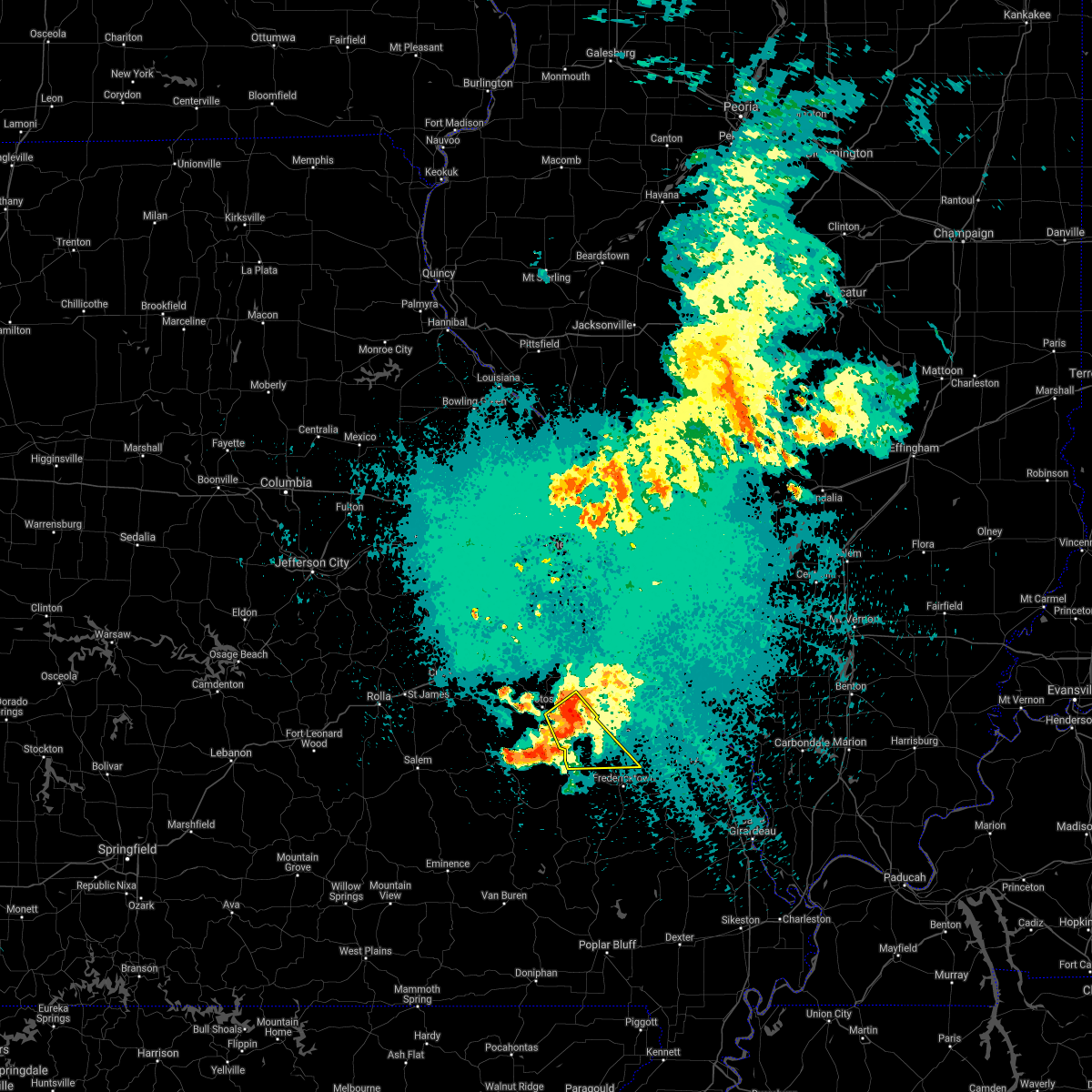 Interactive Hail Maps Hail Map for Bonne Terre, MO