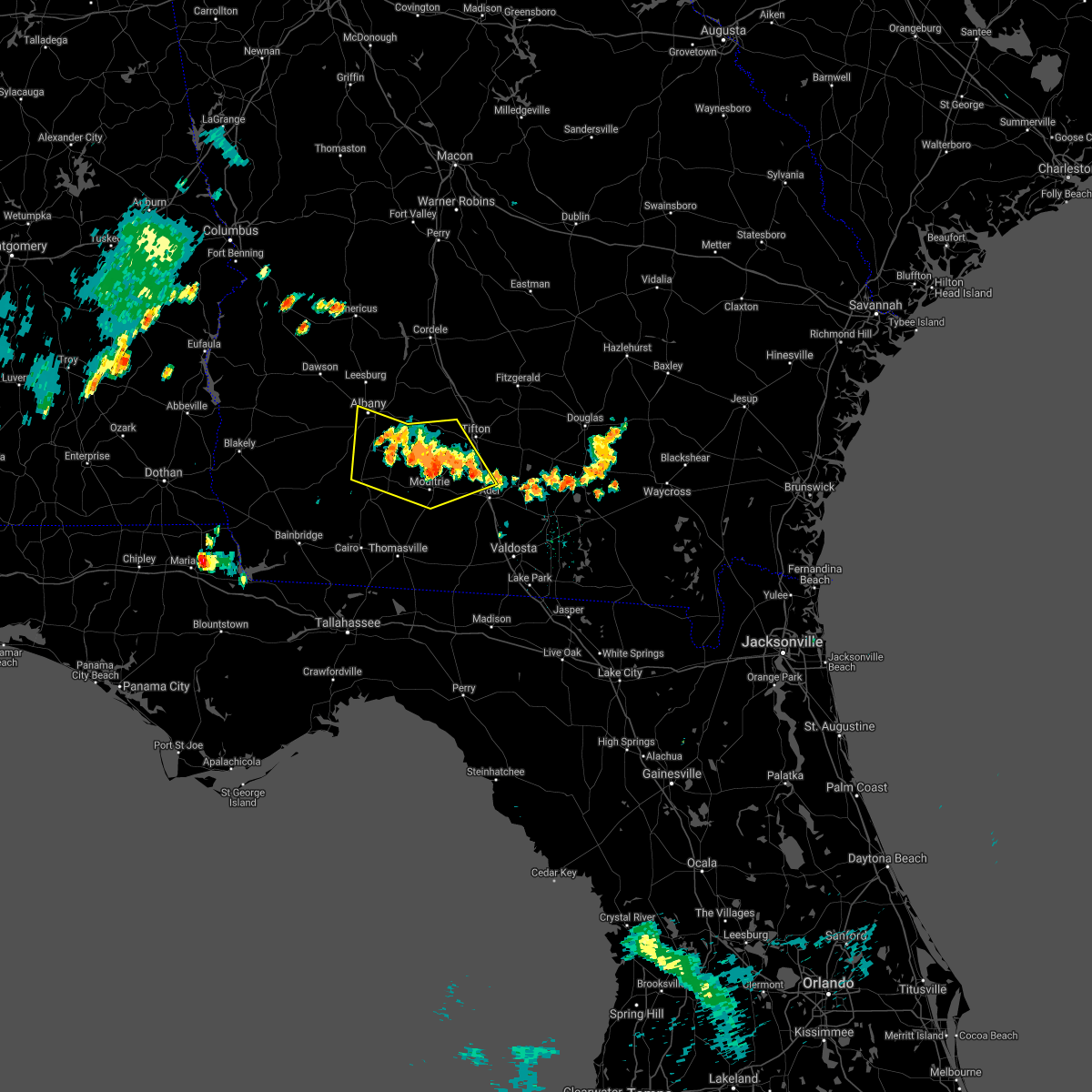 Interactive Hail Maps Hail Map for Omega, GA