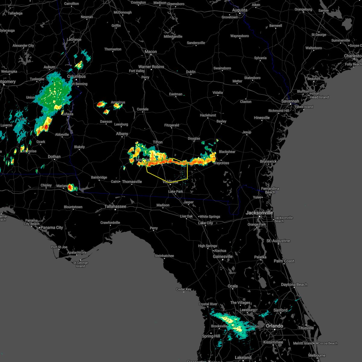 Hail Map for Valdosta, GA Interactive Hail Maps